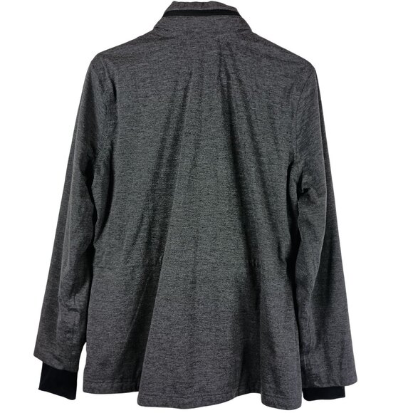 Adidas Womens ClimaProof Golf Jacket Softshell Concealed Hood Full-Zip L Gray - Picture 7 of 12